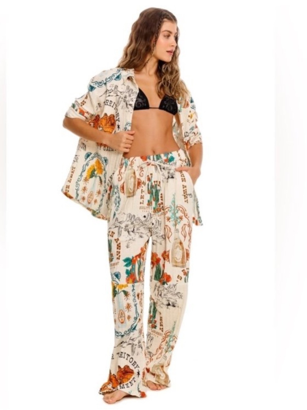 NWT Agua Bendita Frank Nopal Pants - Picture 5 of 10